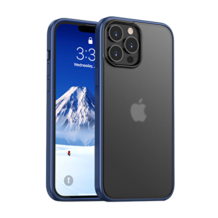 BİKAPAK ELIT ENIGMA IPHONE 13  PRO MAX MAVİ KAPAK